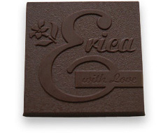 チョコレートを流して完成です